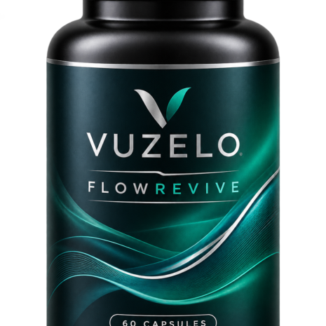 vuzelo-flowrevive Vuzelo FlowRevive 60-capsule circulation support supplement bottle