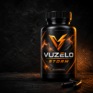 Vuzelo Storm bottle in a premium dark studio setting